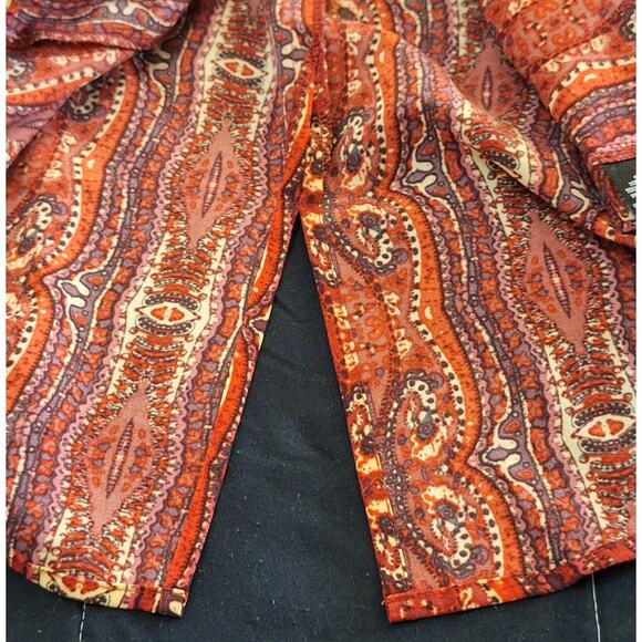 Sanctuary Shirt Women Small Anthropologie Paisley Pullover Classic Office Preppy - Picture 4 of 8